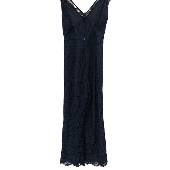 Navy Blue Lace Full Body Romper size Small - Picture 6 of 9